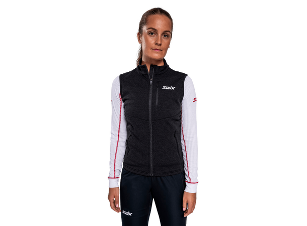 Swix Dame Dynamic Mid Vest L God og varm vest - Black 