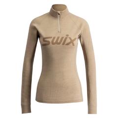 Swix Dame RaceX Merino Half Zip Ultimate ulltr&#248;yen for aktive dager - Dn