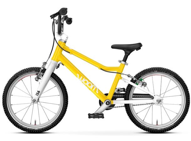 Woom 3 Go Barnesykkel 16" Yellow Perfekt sykkel for barn - 105-120cm 