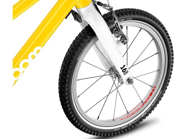 Woom 3 Go Barnesykkel 16" Yellow Perfekt sykkel for barn - 105-120cm 