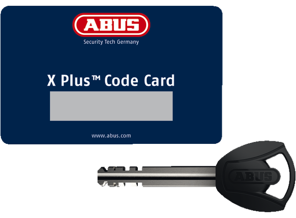 Abus Xplus 9808K/85 Kjettinglås Kjedelås med høy sikkerhet og nøkkel 