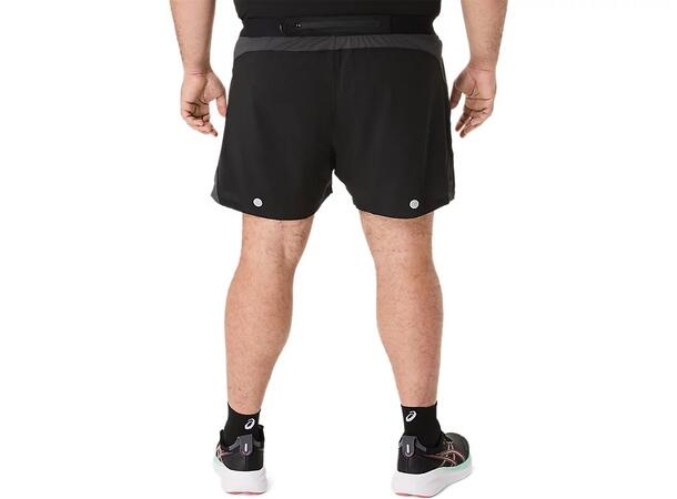 Asics Herre Shorts Road 5in L Lett løpeshorts -Black 