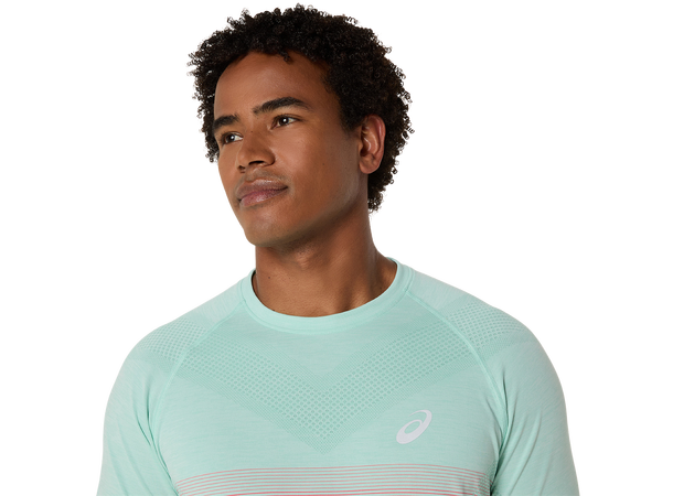 Asics Herre Top Seamless SS M Perfekt t-skjorte til løping - Co 