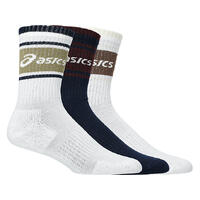Asics Logo Crew Sock 3pk 39-42 Godt pustrende og myke bomullssokker -Md