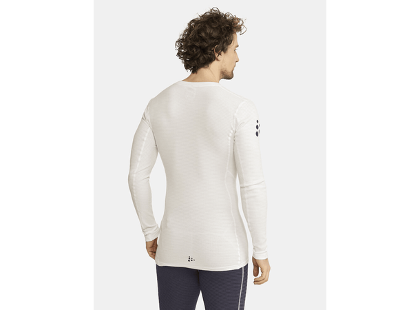 Craft M Trøye NOR Pro Wool Extreme X XL Langermet ulltrøye - White/Blaze 
