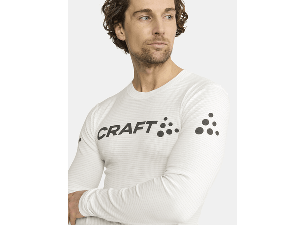 Craft M Trøye NOR Pro Wool Extreme X XL Langermet ulltrøye - White/Blaze 