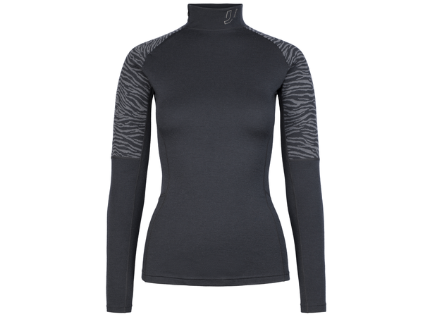 Johaug Dame Elevate Wool Half Zip S TBLCK 