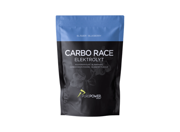 Purepower Carbo Race Elektrolytt Blåbær Til bruk før og under trening 