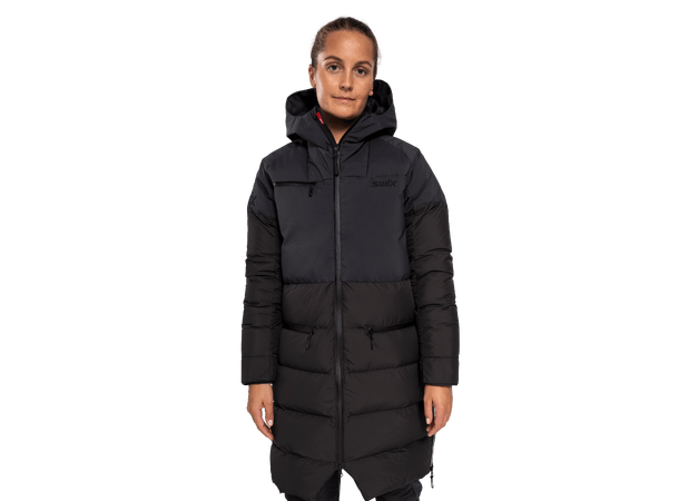 Swix Dame Horizon Down Parkas S Fantastisk parka med dun - Black/Phantom 