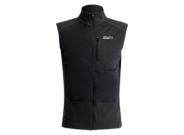 Swix Herre Vest Focus Warm L Lett og varm treningsvest - Black 