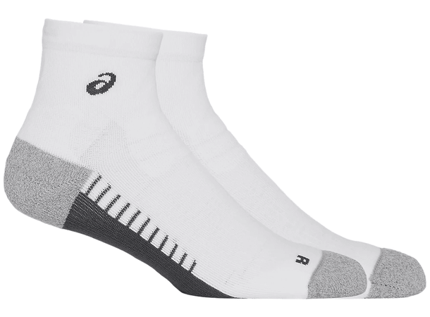 Asics Performance Run Sock Quarter 47-49 Teknisk Løpesokk, Hvit 