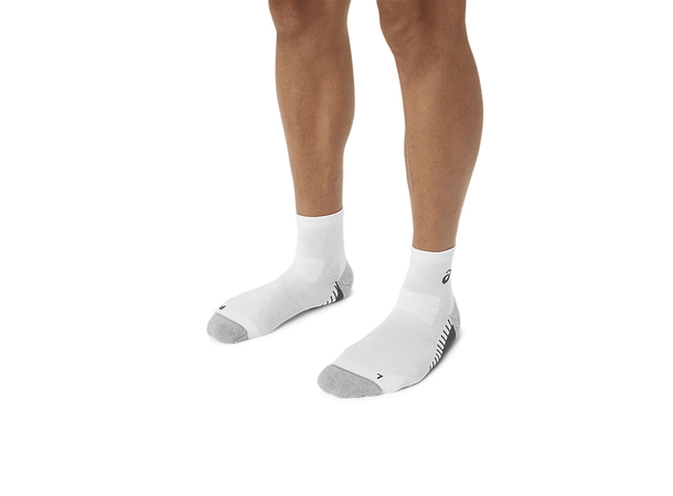 Asics Performance Run Sock Quarter 47-49 Teknisk Løpesokk, Hvit 