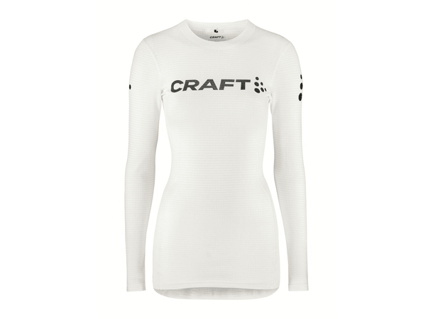 Craft Dame NOR Pro Wool Extreme X LS L Langermet ulltrøye - White/Blaze 