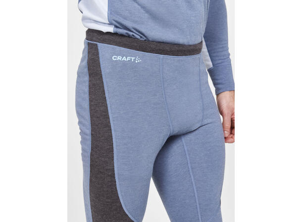 Craft Herre Core Wool Mix Set L Baselayer-Sett, Flow/Granite 