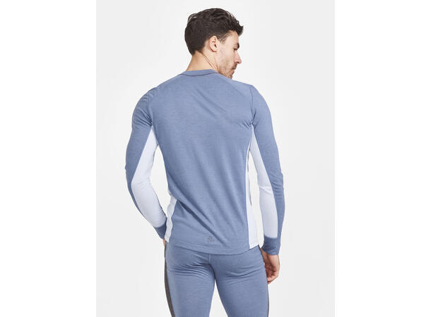Craft Herre Core Wool Mix Set L Baselayer-Sett, Flow/Granite 