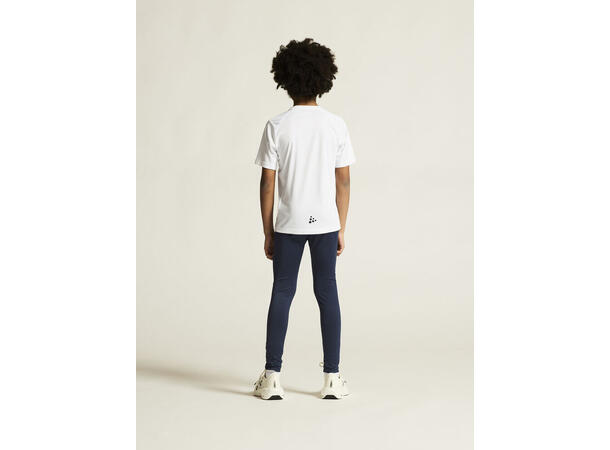 Craft Jr Trøye SS Rush 2.0 134/140 Lett treningstrøye til junior-White 
