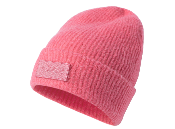 Johaug Dame Lue Softie Wool Rib OS Myk og stilren ullmiks lue - Rosa 