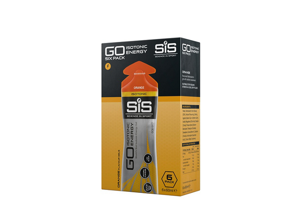 SIS Go Iso Gel 6pk Appelsin 6x60ml Isotonic gel med appelsin smak 6pk 