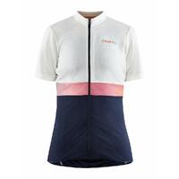 Craft Dame Jersey Core Endur M Sykkel trøye med lommer Whisper/Blaze
