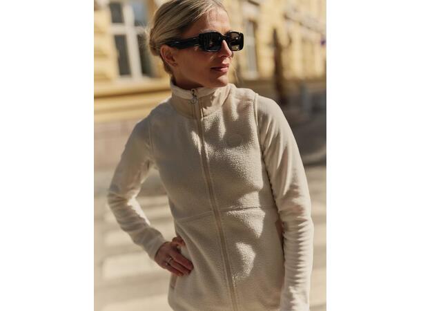 Johaug Vest Fusion Pile M Klassisk myk fleecevest - Tofu 
