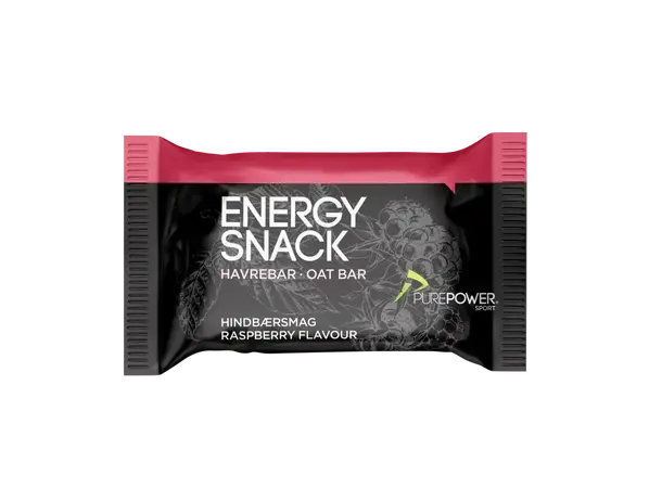 PurePower Energibar Bringebærsmak Velsmakende energibar, 60g 