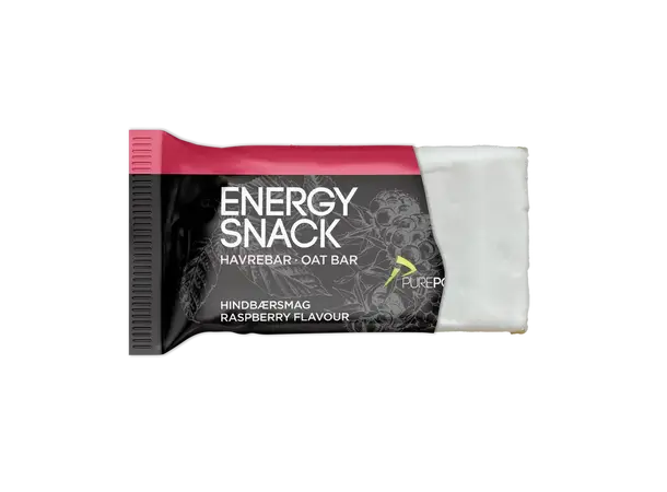 PurePower Energibar Bringebærsmak Velsmakende energibar, 60g 