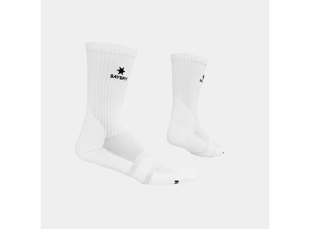 SAYSKY Sokker Logo Rib Combat 100 M/L Teknisk løpesokk med høy komfort - white 