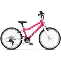 Woom 4 Go Barnesykkel 20" Hot Pink Optimalisert geometri for barn 115-130cm