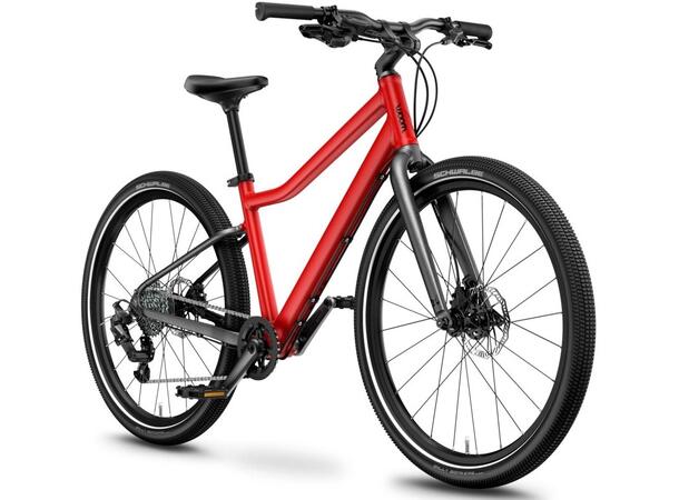 Woom 5 Explore Barnesykkel 24" Red Lett og komfortabel sykkel 125-145cm 