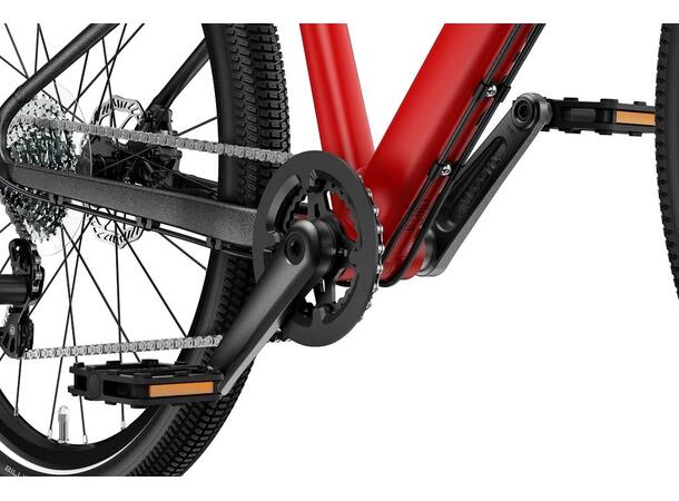 Woom 5 Explore Barnesykkel 24" Red Lett og komfortabel sykkel 125-145cm 