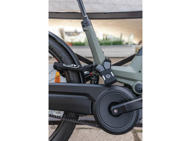 Abus Kjettinglås Yardo 7807F/110 Black Lynrask lås med fingeravtrykkscanner 
