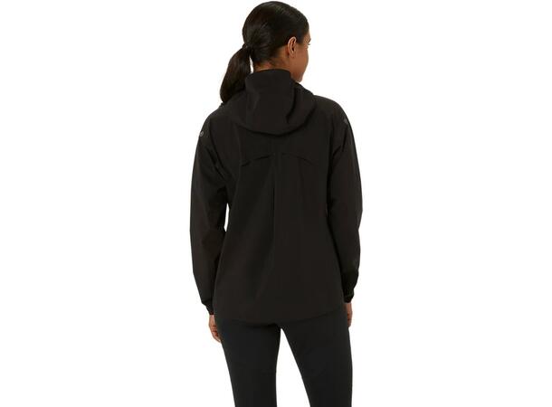 Asics Dame Jakke Metarun Waterproof M Vanntett løpejakke -Black 