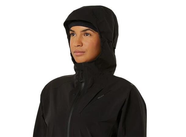 Asics Dame Jakke Metarun Waterproof M Vanntett løpejakke -Black 