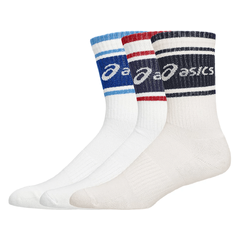 Asics Logo Crew Sock 3pk Godt pustrende og myke bomullssokker -Bi