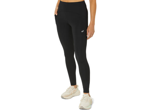Asics W Tights Road High Waist XL Løpetights for alle årstider -Black 