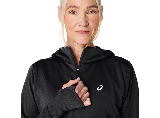 Asics W Trøye LS Road Winter M Varm og pustende løpehoodie - PB 
