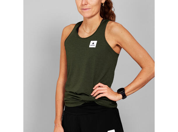 SAYSKY Dame Singlet Clean Combat Pro S Lett og luftig løpesinglet -Green 