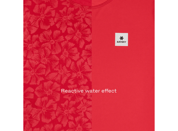 SAYSKY Dame Singlet Reactive Flow S Lett, luftig og stilig løpesinglet - Red 