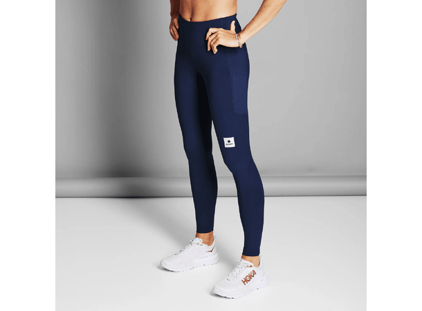SAYSKY Dame Tights Combat+ S Behagelig tights med lommer - Blue 
