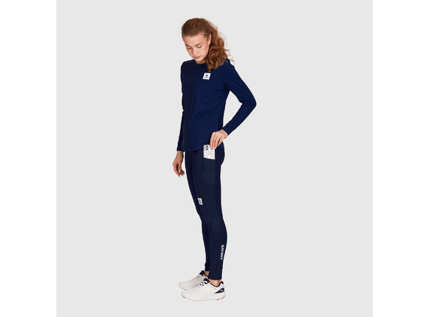SAYSKY Dame Tights Combat+ S Behagelig tights med lommer - Blue 
