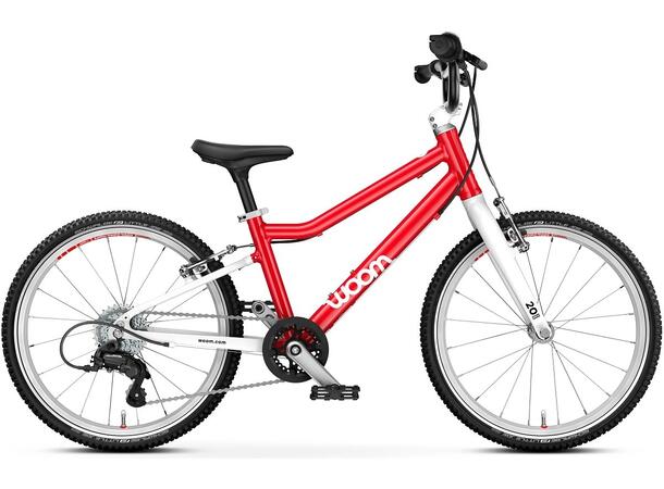 Woom 4 Go Barnesykkel 20" Red Optimalisert geometri for barn 115-130cm 