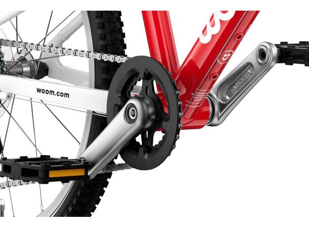 Woom 4 Go Barnesykkel 20" Red Optimalisert geometri for barn 115-130cm 