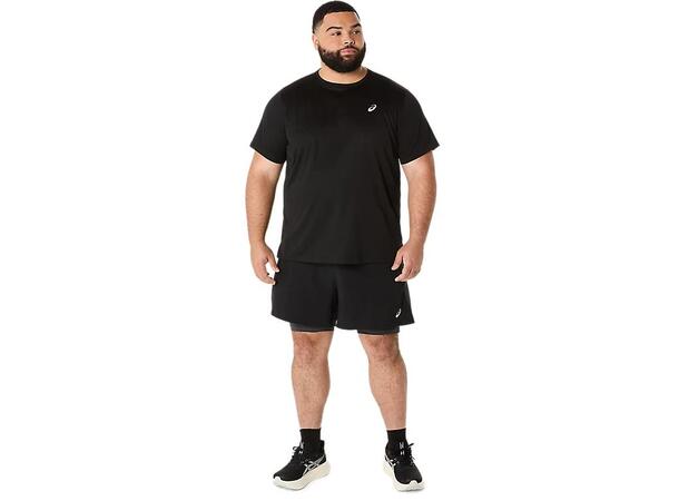 Asics Herre Shorts Road 2N1 5IN S Lett, fleksibel og pustende løpeshorts 