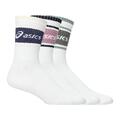 Asics Logo Crew Sock 3pk 39-42 Godt pustrende og myke bomullssokker -Mi