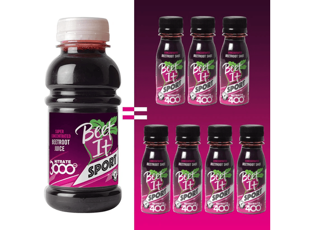 Beet It Sport Nitrate 3000 Konsentrat Høykonsentrert naturlirødbetjuice 3000mg 