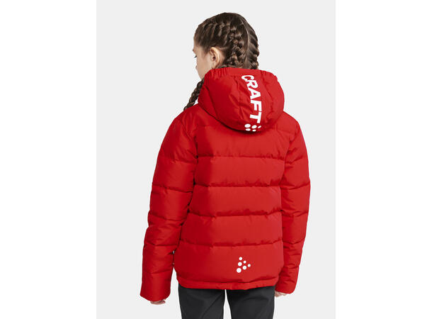 Craft Jr Jakke Nor Evolve Down 158/164 God og varm dunjakke-BrightRed 