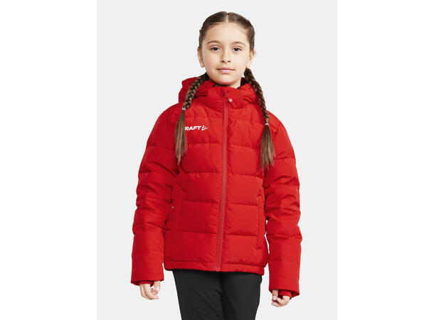 Craft Jr Jakke Nor Evolve Down 158/164 God og varm dunjakke-BrightRed 