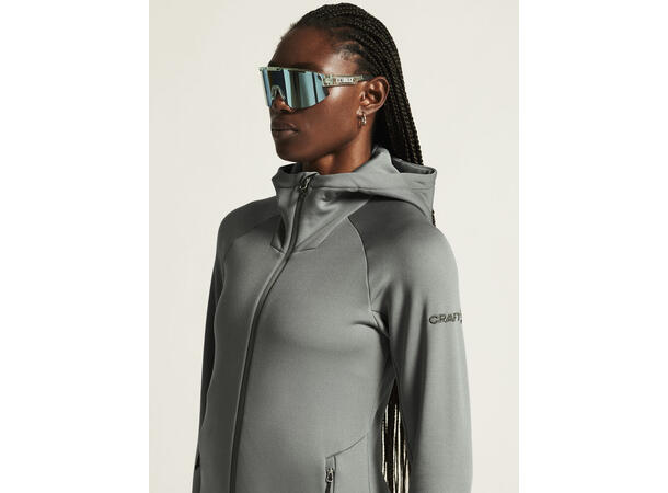 Craft W Adv Explore Power Fleece XS Fleecejakke med svært god varme - Leaf 