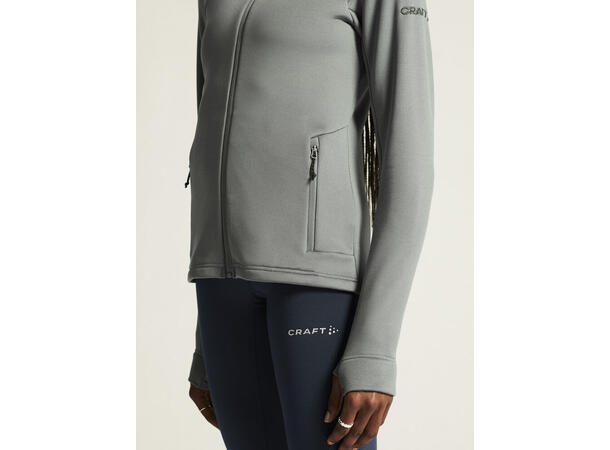Craft W Adv Explore Power Fleece XS Fleecejakke med svært god varme - Leaf 