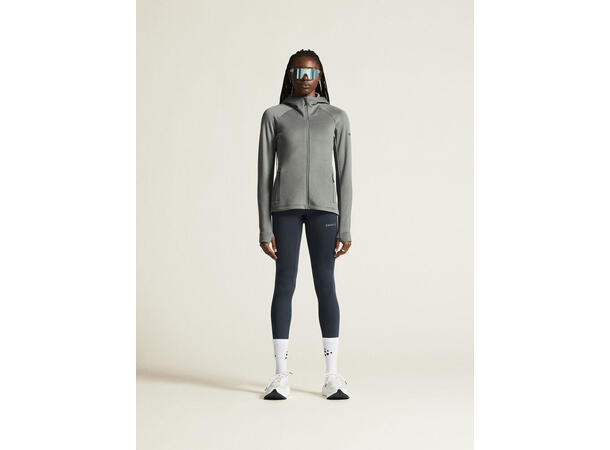 Craft W Adv Explore Power Fleece XS Fleecejakke med svært god varme - Leaf 